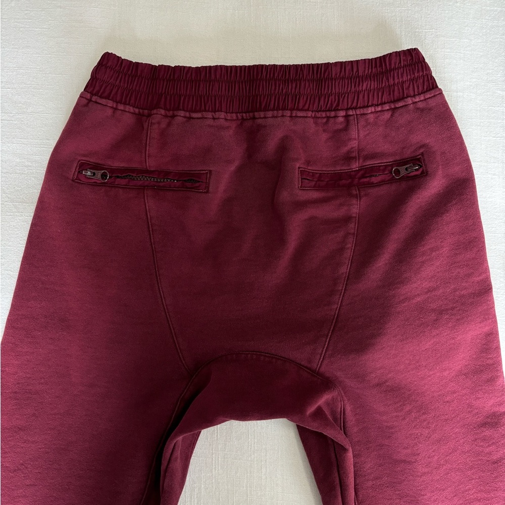 Kith NYC Men's Heavy Sweatpants Joggers in Maroon Red, Medium - Picture 3 of 8